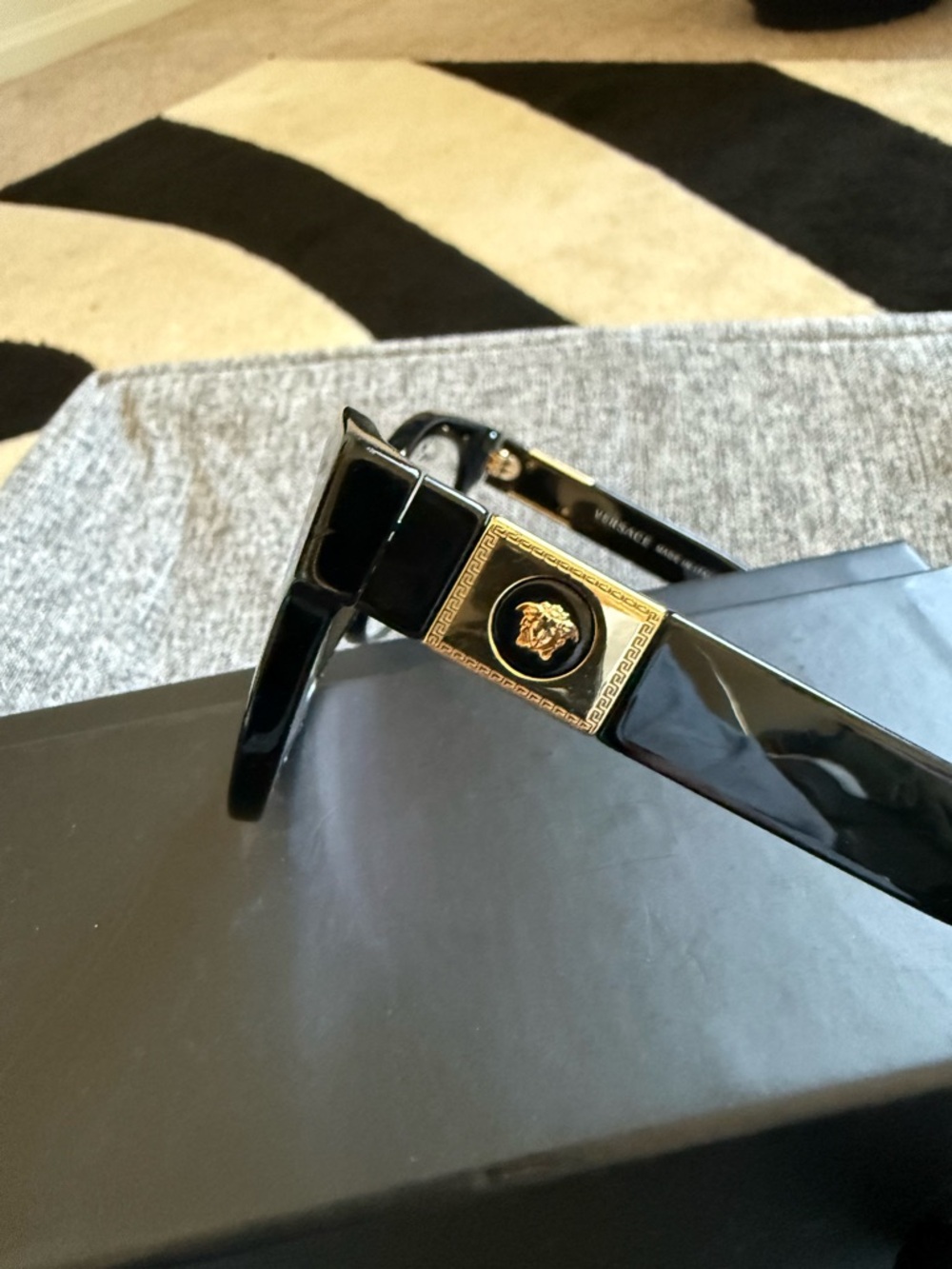 Women’s Versace Black Cat-Eye Optical Glasses - Picture 3 of 7